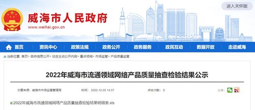 2022年山東省威海市流通領(lǐng)域網(wǎng)絡(luò)產(chǎn)品質(zhì)量監(jiān)督抽查檢驗(yàn)結(jié)果公示與分析